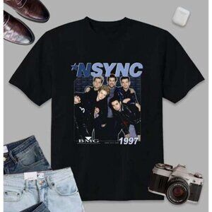 NSYNC Retro Boy Band 1997 Tour Graphic Unisex T-Shirt  81